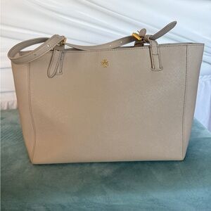 Tory Burch Beige Leather Tote